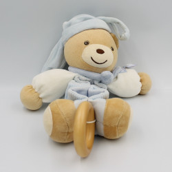 Doudou musical accordéon ours bleu blanc blue KALOO