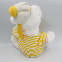 Peluche ours blanc jaune rayé GIORGIO BEVERLY HILLS 2015