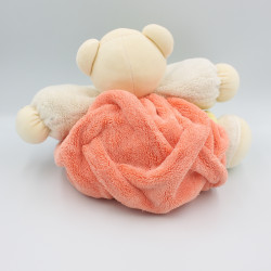 Doudou ours plume multicolore blanc bleu vert orange jaune KALOO