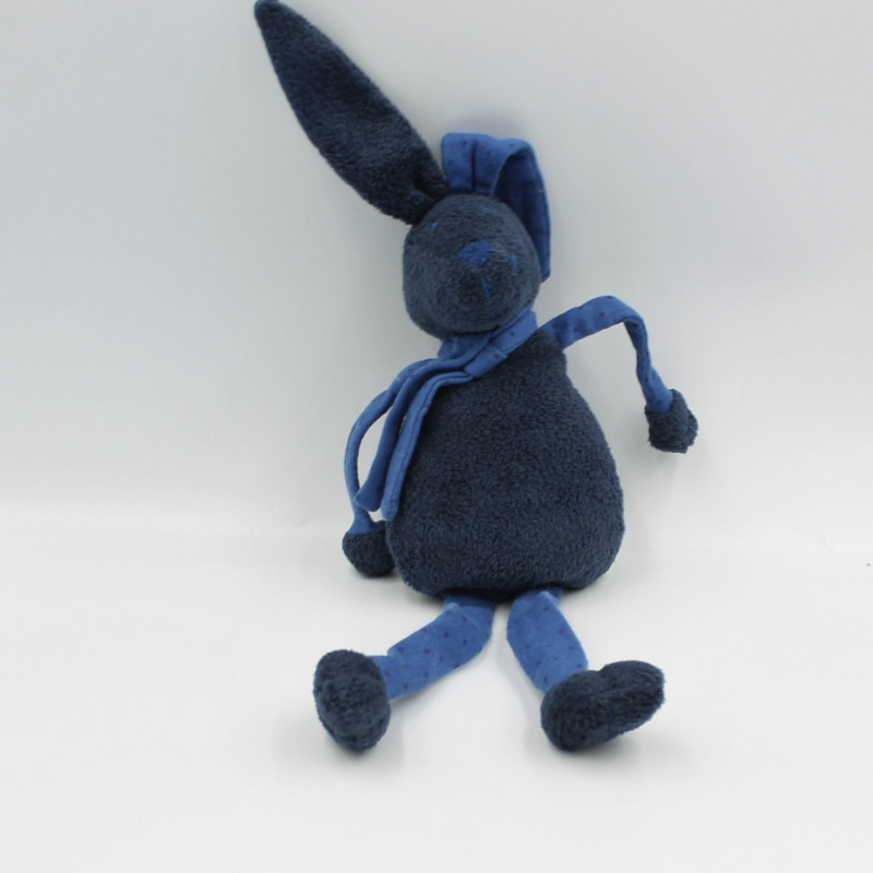 Doudou lapin bleu marine étoiles BOUT'CHOU BOUTCHOU