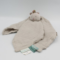 Doudou plat lange chat gris les Pachats MOULIN ROTY