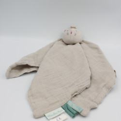 Doudou plat lange chat gris les Pachats MOULIN ROTY