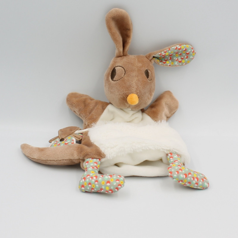 Doudou plat marionnette kangourou Nopnop KALOO
