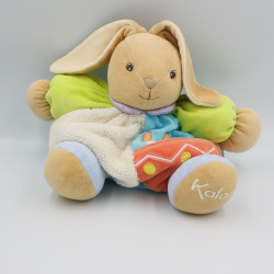 Doudou lapin patapouf bleu vert blanc rouge bougies KALOO