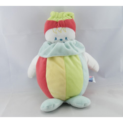 Doudou clown arlequin avec mouchoir SUCRE D'ORGE 
