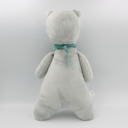 Doudou ours gris bleu blanc MyHummy My Hummy
