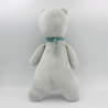 Doudou ours gris bleu blanc MyHummy My Hummy