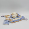 Doudou et compagnie plat chien bleu beige blanc J'aime Maman Papa