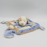 Doudou et compagnie plat chien bleu beige blanc J'aime Maman Papa