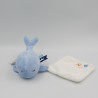 Doudou et Compagnie baleine bleu mouchoir