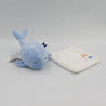 Doudou et Compagnie baleine bleu mouchoir