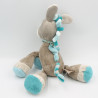 Doudou musical âne cheval gris bleu Gaston et Cyril NATTOU