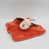 Doudou plat chien rouge lunette SUCRE D'ORGE