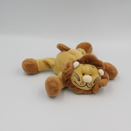 Doudou lion marron beige NOUKIE'S 15 cm