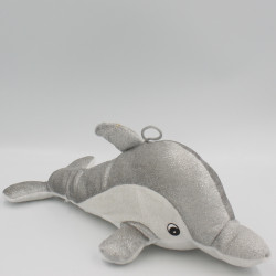 Doudou dauphin gris argenté LG IMPORTS