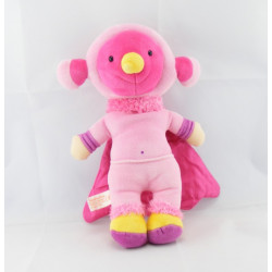 Doudou lutin fille oiseau rose Pata KATHERINE ROUMANOFF 