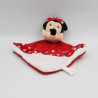 Doudou plat minnie blanc rouge pois DISNEY