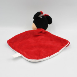 Doudou plat minnie blanc rouge pois DISNEY