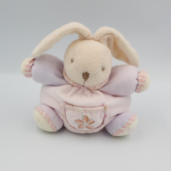 Doudou lapin rose mauve fleur KALOO