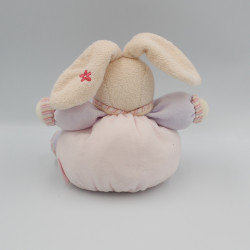 Doudou lapin rose mauve fleur KALOO