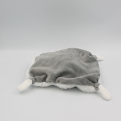 Doudou plat panda gris blanc BABY NAT