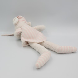 Doudou souris rose robe bonnet LUMINOU JEMINI