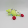 Doudou musical grenouille verte rose pois Babysun