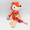 Doudou eveil renard rouge orange Alice LILLIPUTIENS