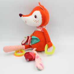 Doudou eveil renard rouge orange Alice LILLIPUTIENS