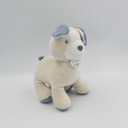 Doudou chien bleu beige DANDY SUCRE D'ORGE