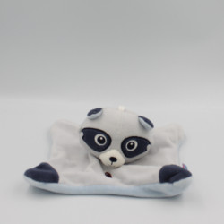 Doudou plat panda raton bleu SUCRE D'ORGE