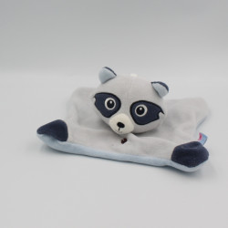 Doudou plat panda raton bleu SUCRE D'ORGE