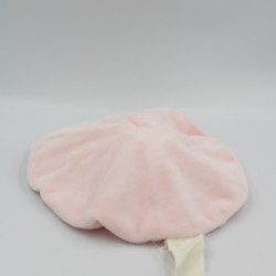 Doudou plat rond coccinelle fleur rose mauve vert KIMBALOO