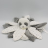 Doudou et compagnie plat panda collector blanc gris étoiles