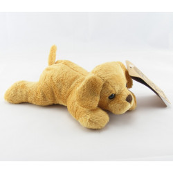 Doudou chiot chien vert couché MAX ET SAX