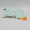 Doudou plat lapin blanc jaune vert bleu coeur BABY AUCHAN