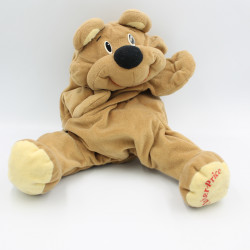 Ancienne peluche doudou chien ours beige marron Rumple FISHER PRICE Vintage 1993