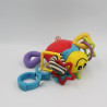 Doudou eveil insecte coccinelle papillon rouge bleu jaune vert hochet LGRI
