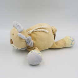 Doudou musical lion beige bleu BENGY