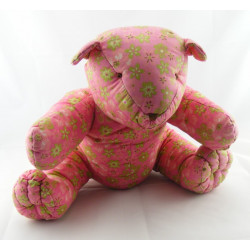 Doudou ours tissu bleu avec étoiles VERTBAUDET