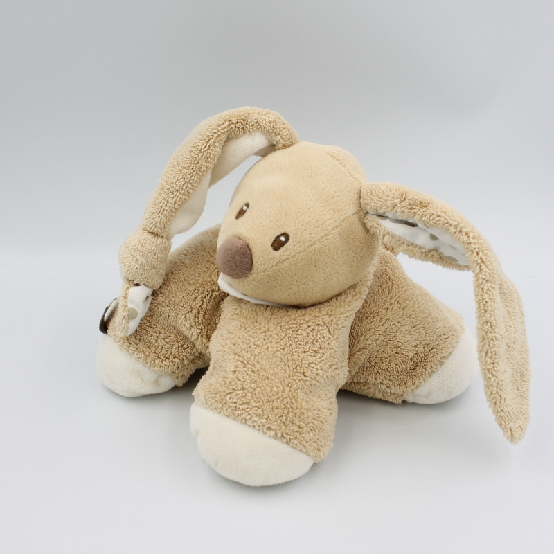 Doudou lapin beige blanc pois NATTOU