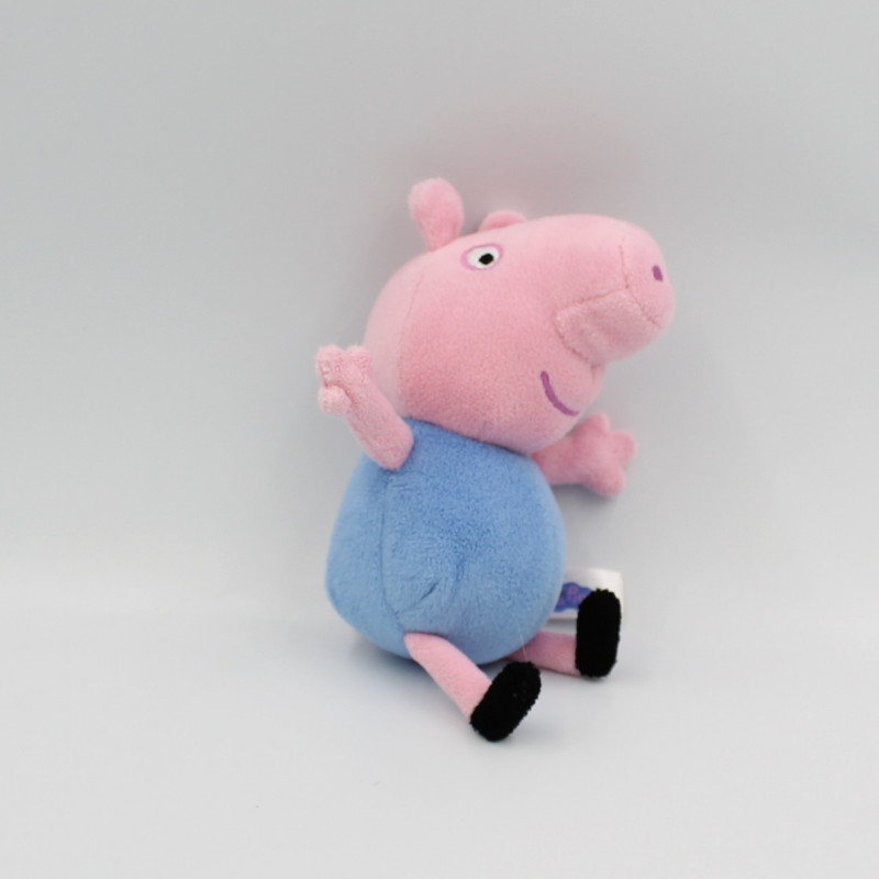 Doudou cochon rose bleu PEPPA PIG 18 cm