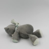 Doudou attache tétine ours gris bleu Jules NATTOU
