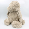 Grand doudou peluche lapin beige JELLYCAT 55 cm