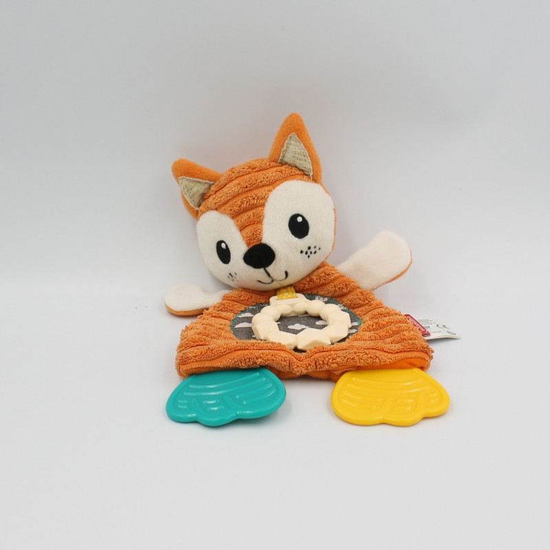 Doudou plat renard orange dentition INFANTINO
