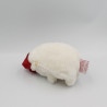 Doudou hérisson blanc bonnet rouge noël TARTINE ET CHOCOLAT