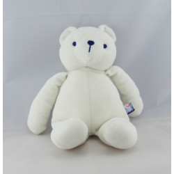 Doudou ours blanc couché SUCRE D'ORGE
