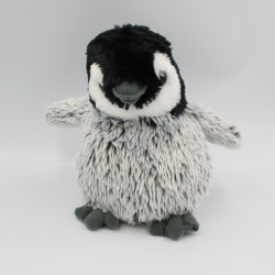 Peluche pingouin gris noir NAUSICAA