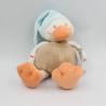 Doudou canard beige bleu orange NATTOU