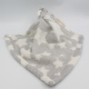 Doudou lapin gris étoiles mouchoir couverture I2C